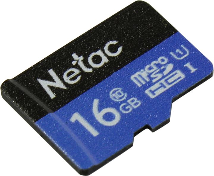 Netac <NT02P500STN-016G-S> microSDHC Memory Card 16Gb  UHS-I U1  Class  10