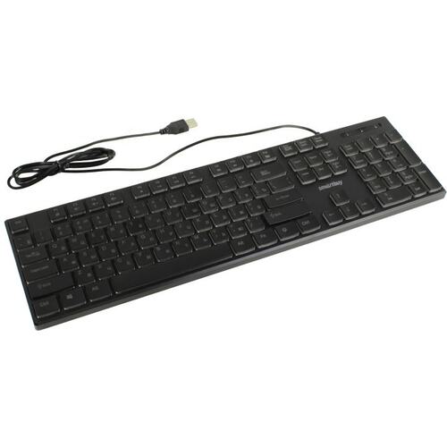 Клавиатура Smartbuy <SBK-240U-K> <USB> 104КЛ,  подсветка клавиш