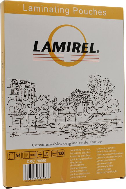 Lamirel <78660> Пленка для ламинирования (A4,  125мкм, уп.  100  шт)