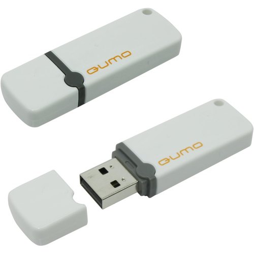 Qumo Optiva <QM16GUD-OP2-White> USB2.0 Flash  Drive  16Gb  (RTL)