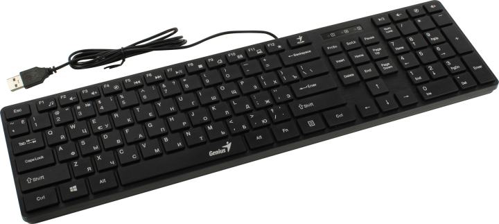 Клавиатура Genius SlimStar 126  Black  <USB> 104КЛ (31310017417)